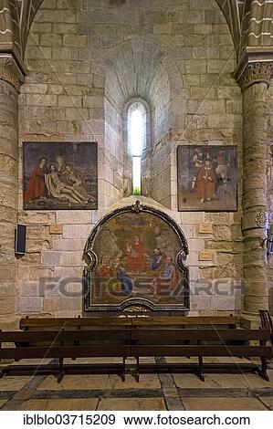 Stock Photo - "Pictures of saints in the Cathedral Basilica Se de Nossa Senhora da Assuncao, Catedral de Evora, Evora, Evora District, Portugal, Europe". Fotosearch