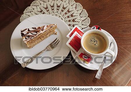 "Piece of cake and cup of coffee, Ruszwurm cafe, Budapest, Hungary, Europe" View Large Photo Image Picture - "Piece of cake and cup of coffee, Ruszwurm cafe, Budapest, Hungary, Europe". Fotosearch