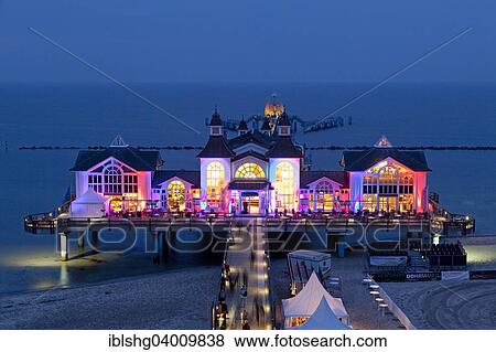 "Pier, Baltic seaside resort Sellin, Rugen, Mecklenburg-Western Pomerania" View Large Photo Image Stock Photo - "Pier, Baltic seaside resort Sellin, Rugen, Mecklenburg-Western Pomerania". Fotosearch