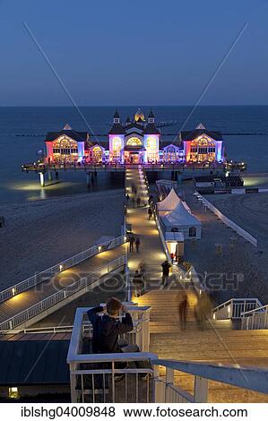 "Pier, Baltic seaside resort Sellin, Rugen, Mecklenburg-Western Pomerania" View Large Photo Image Stock Photo - "Pier, Baltic seaside resort Sellin, Rugen, Mecklenburg-Western Pomerania". Fotosearch
