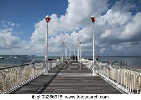 "Pier, Front de Mer, beach promenade, Arcachon, Departement Gironde, Aquitaine, France, Europe" View Large Photo Image Stock Photography - "Pier, Front de Mer, beach promenade, Arcachon, Departement Gironde, Aquitaine, France, Europe". Fotosearch