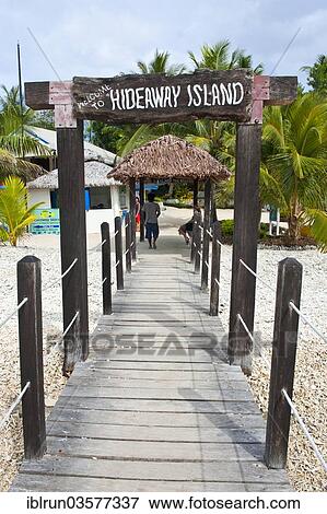 "Pier of Hideaway Island, Hideaway Island, Shefa Province, Vanuatu, Oceania" View Large Photo Image Stock Photo - "Pier of Hideaway Island, Hideaway Island, Shefa Province, Vanuatu, Oceania". Fotosearch