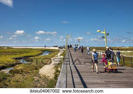 Stock Image - "Pier, St. Peter-Ording, North Frisia, Schleswig-Holstein, Germany, Europe". Fotosearch