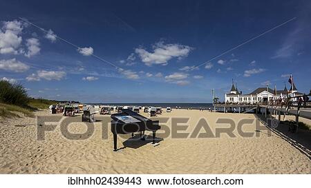 "Pier with a grand piano on the beach, Ahlbeck, Usedom, Mecklenburg-Western Pomerabia, Germany, Europe" View Large Photo Image Stock Image - "Pier with a grand piano on the beach, Ahlbeck, Usedom, Mecklenburg-Western Pomerabia, Germany, Europe". Fotosearch