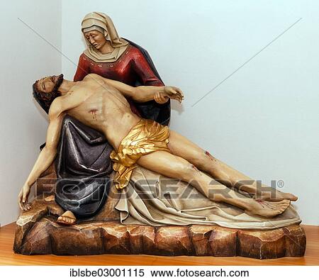 "Pieta, Jesus Chist and Mary, carved figure, in a chapel at Windlahn, Sarntal Alps, South Tyrol, Italy, Europe, Windlahn, Sarntal, South Tyrol province, Trentino-Alto Adige, Italy, Europe" View Large Photo Image Stock Photography - "Pieta, Jesus Chist and Mary, carved figure, in a chapel at Windlahn, Sarntal Alps, South Tyrol, Italy, Europe, Windlahn, Sarntal, South Tyrol province, Trentino-Alto Adige, Italy, Europe". Fotosearch