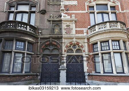 "Pieter de Coninck en Jan Breidel"""", two semi-detached houses in varying condition, Neo-Renaissance style, Zurenborg, Antwerpen, Flemish Region, Belgium, Europe" View Large Photo Image Stock Image - "Pieter de Coninck en Jan Breidel"""", two semi-detached houses in varying condition, Neo-Renaissance style, Zurenborg, Antwerpen, Flemish Region, Belgium, Europe". Fotosearch