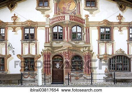 "Pilatushaus with Luftlmalerei, Oberammergau, Upper Bavaria, Bavaria, Germany, Europe" View Large Photo Image Picture - "Pilatushaus with Luftlmalerei, Oberammergau, Upper Bavaria, Bavaria, Germany, Europe". Fotosearch