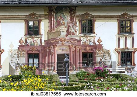 "Pilatushaus with Luftlmalerei, Oberammergau, Upper Bavaria, Bavaria, Germany, Europe" View Large Photo Image Stock Photograph - "Pilatushaus with Luftlmalerei, Oberammergau, Upper Bavaria, Bavaria, Germany, Europe". Fotosearch