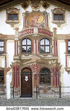 "Pilatushaus with Luftlmalerei, Oberammergau, Upper Bavaria, Bavaria, Germany, Europe" View Large Photo Image Stock Photography - "Pilatushaus with Luftlmalerei, Oberammergau, Upper Bavaria, Bavaria, Germany, Europe". Fotosearch