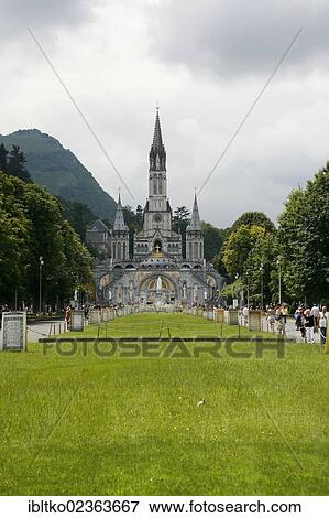 "Pilgrimage church, Basilica of our Lady of the Rosary, Lourdes, Midi-Pyrenees region, department of Hautes-Pyrenees, France, Europe" View Large Photo Image Stock Photo - "Pilgrimage church, Basilica of our Lady of the Rosary, Lourdes, Midi-Pyrenees region, department of Hautes-Pyrenees, France, Europe". Fotosearch