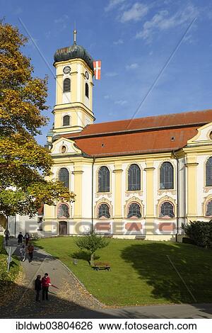 Stock Photograph - "Pilgrimage Church of Maria Steinbach, chuch to """"Our Lady of Sorrows"""", Maria Steinbach, Legau, Bavarian Swabia, Allgau, Bavaria, Germany, Europe". Fotosearch