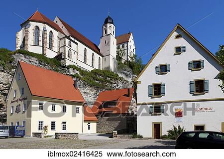 Stock Photography - Pilgrimage Church of St. Anna, Haigerloch, Baden-Wuerttemberg, Germany, Europe, PublicGround, Europe. Fotosearch