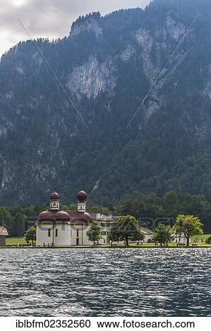 "Pilgrimage Church of St. Bartholomew, Lake Koenigssee, Berchtesgaden, Berchtesgadener Land, Bavaria, Germany, Europe" View Large Photo Image Stock Image - "Pilgrimage Church of St. Bartholomew, Lake Koenigssee, Berchtesgaden, Berchtesgadener Land, Bavaria, Germany, Europe". Fotosearch