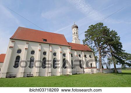"Pilgrimage Church of St. Coloman, Schwangau, Ostallgau, Allgau, Schwabia, Bavaria, Germany, Europe" View Large Photo Image Stock Photo - "Pilgrimage Church of St. Coloman, Schwangau, Ostallgau, Allgau, Schwabia, Bavaria, Germany, Europe". Fotosearch