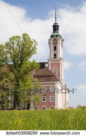 "Pilgrimage Church of St. Mary, Birnau, Uhldingen-Muhlhofen, Baden-Wurttemberg, Germany, Europe" View Large Photo Image Stock Photo - "Pilgrimage Church of St. Mary, Birnau, Uhldingen-Muhlhofen, Baden-Wurttemberg, Germany, Europe". Fotosearch