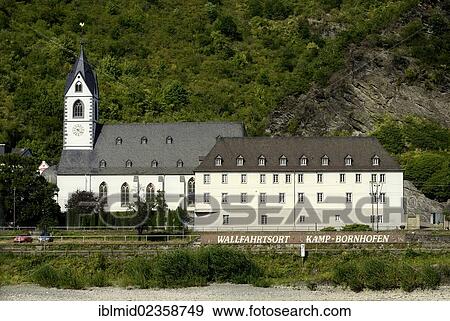 "Pilgrimage Monastery of Kamp-Bornhofen, UNESCO World Cultural Heritage Site Upper Middle Rhine Valley, Rhein-Lahn-Kreis district, Rhineland-Palatinate, Germany, Europe" View Large Photo Image Stock Photo - "Pilgrimage Monastery of Kamp-Bornhofen, UNESCO World Cultural Heritage Site Upper Middle Rhine Valley, Rhein-Lahn-Kreis district, Rhineland-Palatinate, Germany, Europe". Fotosearch