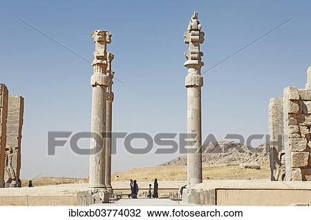 "Pillars at the Gate of All Nations, ancient Persian city of Persepolis, UNESCO World Heritage Site, Fars Province, Iran, Asia" View Large Photo Image Stock Image - "Pillars at the Gate of All Nations, ancient Persian city of Persepolis, UNESCO World Heritage Site, Fars Province, Iran, Asia". Fotosearch
