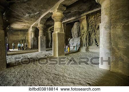 "Pillars of the main cave on Elephanta Island, Mumbai, Maharashtra, India, Asia" View Large Photo Image Picture - "Pillars of the main cave on Elephanta Island, Mumbai, Maharashtra, India, Asia". Fotosearch