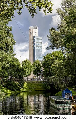 "Pilsetas Canal with tower, clock and lettering on the building of Riga Central Station, Rigas Centrala Stacija, Riga, Latvia, Europe" View Large Photo Image Stock Photo - "Pilsetas Canal with tower, clock and lettering on the building of Riga Central Station, Rigas Centrala Stacija, Riga, Latvia, Europe". Fotosearch