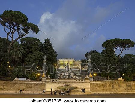 "Pincio terrace and the Fontana della Dea di Roma or Fountain of the Goddess of Rome, Rome, Lazio, Italy, Europe" View Large Photo Image Stock Photography - "Pincio terrace and the Fontana della Dea di Roma or Fountain of the Goddess of Rome, Rome, Lazio, Italy, Europe". Fotosearch
