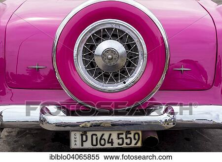 "Pink convertible taxi, old American road cruiser, Havana, Cuba, North America" View Large Photo Image Stock Photography - "Pink convertible taxi, old American road cruiser, Havana, Cuba, North America". Fotosearch