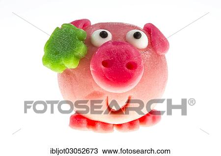 "Pink marzipan pig, lucky charm for New Year" View Large Photo Image Stock Image - "Pink marzipan pig, lucky charm for New Year". Fotosearch