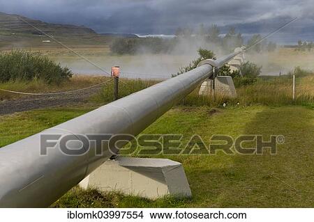 "Pipeline with boiling water for the supply of Akranes and Borgarnes, Deildartunguhver, highest-flow hot spring of Iceland with 180 liters of boiling water per second, Reykholtsdalur, Iceland, Europe" View Large Photo Image Picture - "Pipeline with boiling water for the supply of Akranes and Borgarnes, Deildartunguhver, highest-flow hot spring of Iceland with 180 liters of boiling water per second, Reykholtsdalur, Iceland, Europe". Fotosearch