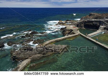 "Piscinas de la Fajana, natural swimming pools, Barlovento, La Palma, Canary Islands, Spain, Europe" View Large Photo Image Stock Photo - "Piscinas de la Fajana, natural swimming pools, Barlovento, La Palma, Canary Islands, Spain, Europe". Fotosearch