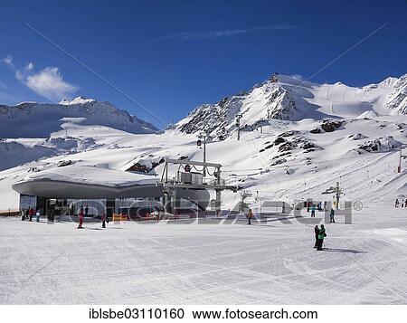 "Pitztal Glacier, ski area, Wildspitzbahn gondola lift valley station, Brunnenkogel ski lift, Hinterer und Vorderer Brunnenkogel mountains, Wildspitze Mountain, left, Mittelbergferner Mountain, Pitz Valley, Tyrol, Austria, Europe" View Large Photo Image Stock Image - "Pitztal Glacier, ski area, Wildspitzbahn gondola lift valley station, Brunnenkogel ski lift, Hinterer und Vorderer Brunnenkogel mountains, Wildspitze Mountain, left, Mittelbergferner Mountain, Pitz Valley, Tyrol, Austria, Europe". Fotosearch