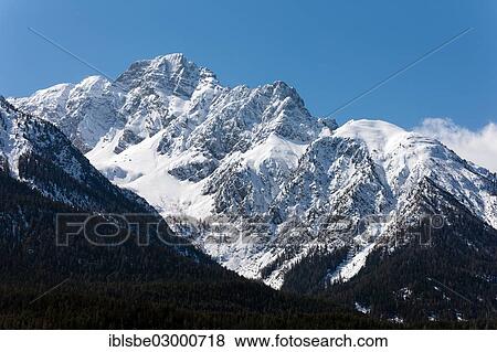 Stock Photo - "Piz Pisoc Mountain, Sesvenna Group, Sesvenna Range, Cental Eastern Alps, Alps, Scuol, Canton of Graubunden". Fotosearch
