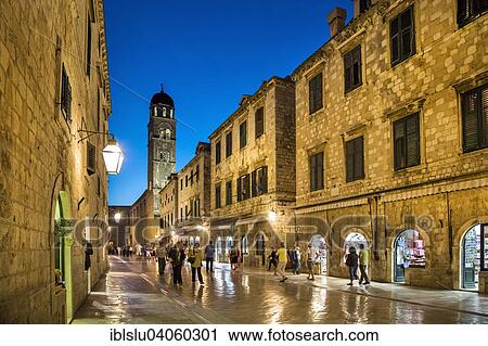 "Placa or Stradun at dusk, historic centre, Dubrovnik, Adriatic, Dalmatia, Croatia, Europe" View Large Photo Image Stock Image - "Placa or Stradun at dusk, historic centre, Dubrovnik, Adriatic, Dalmatia, Croatia, Europe". Fotosearch