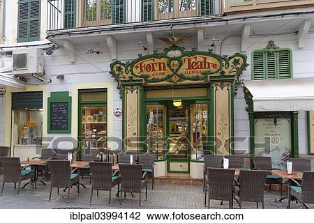 "Placa Weyler, Cafe Forn des Teatre, Palma de Mallorca, Majorca, Balearic Islands, Spain, Europe" View Large Photo Image Stock Image - "Placa Weyler, Cafe Forn des Teatre, Palma de Mallorca, Majorca, Balearic Islands, Spain, Europe". Fotosearch