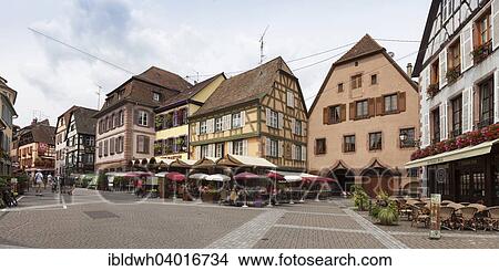 "Place 1ere Armee, Ribeauville, Rappoltsweiler, Alsace, France, Europe" View Large Photo Image Picture - "Place 1ere Armee, Ribeauville, Rappoltsweiler, Alsace, France, Europe". Fotosearch