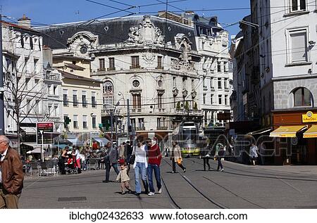 "Place du Peuple, Square of the People, Saint Etienne, Loire, Rhone-Alpes, France, Europe" View Large Photo Image Stock Image - "Place du Peuple, Square of the People, Saint Etienne, Loire, Rhone-Alpes, France, Europe". Fotosearch