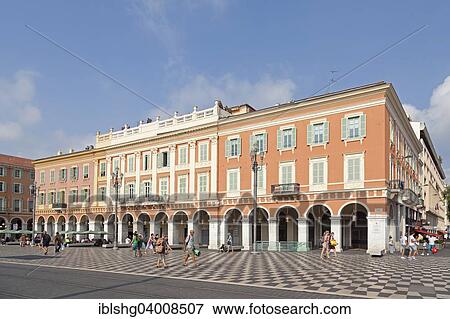 Stock Photo - "Place Massena, Nice, Alpes-Maritimes, Provence-Alpes-Cote d'Azur, France, Europe". Fotosearch