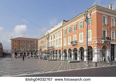 Stock Photo - "Place Massena, Nice, Departement Alpes-Maritimes, Provence-Alpes-Cote d'Azur, France, Europe". Fotosearch