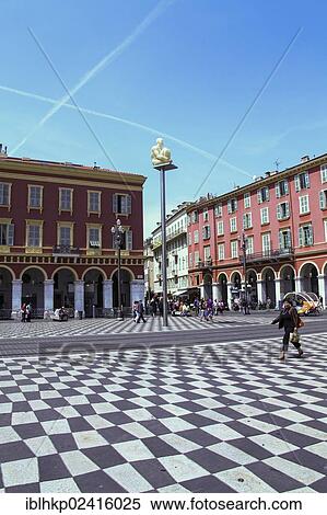 Place Massena square, Nice, Cote d'Azur, France, Europe View Large Photo Image Stock Photography - Place Massena square, Nice, Cote d'Azur, France, Europe. Fotosearch