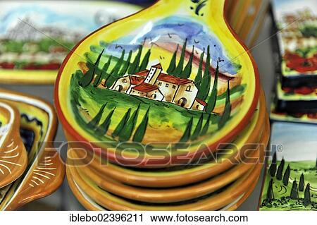 "Plates, pottery works, souvenirs, souvenir shop, Orvieto, Province of Terni, Umbria, Italy, Europe" View Large Photo Image Stock Image - "Plates, pottery works, souvenirs, souvenir shop, Orvieto, Province of Terni, Umbria, Italy, Europe". Fotosearch