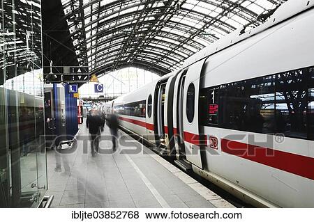 "Platform at Cologne Central Railway Station or Hauptbahnhof, Cologne, North Rhine-Westphalia, Germany, Europe" View Large Photo Image Stock Photo - "Platform at Cologne Central Railway Station or Hauptbahnhof, Cologne, North Rhine-Westphalia, Germany, Europe". Fotosearch