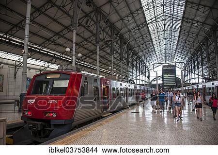 "Platform, Rossio Railway Station, Lisbon, Lisbon District, Portugal, Europe" View Large Photo Image Picture - "Platform, Rossio Railway Station, Lisbon, Lisbon District, Portugal, Europe". Fotosearch