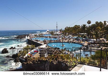 "Playa de Martianez, designed by Cesar Manrique, Puerto de la Cruz, San Telmo, Puerto De La Cruz, Tenerife, Canary Islands, Spain, Europe" View Large Photo Image Picture - "Playa de Martianez, designed by Cesar Manrique, Puerto de la Cruz, San Telmo, Puerto De La Cruz, Tenerife, Canary Islands, Spain, Europe". Fotosearch