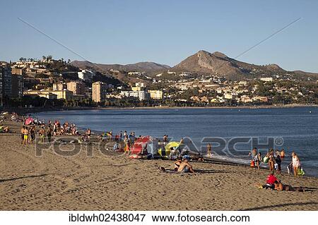 "Playa Malagueta, a sandy beach, Malaga, Costa del Sol, Andalusia, Spain, Europe, PublicGround, Europe" View Large Photo Image Stock Photo - "Playa Malagueta, a sandy beach, Malaga, Costa del Sol, Andalusia, Spain, Europe, PublicGround, Europe". Fotosearch