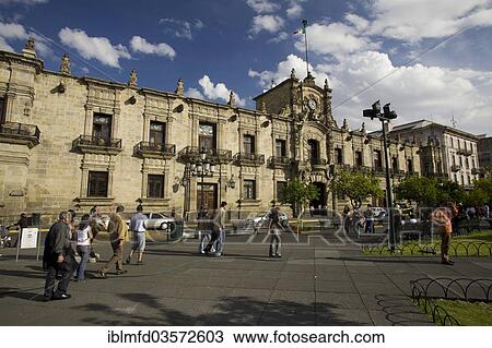 "Plaza de Armas with the Palacio de Gobierno, Guadalajara, Jalisco, Mexico, North America" View Large Photo Image Stock Image - "Plaza de Armas with the Palacio de Gobierno, Guadalajara, Jalisco, Mexico, North America". Fotosearch