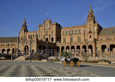 "Plaza de Espana, designed by the architect Anibal Gonzalez Osorio for the Ibero-American Exposition of 1929, Parque Maria Luisa, Seville, Spain, Europe" View Large Photo Image Stock Photo - "Plaza de Espana, designed by the architect Anibal Gonzalez Osorio for the Ibero-American Exposition of 1929, Parque Maria Luisa, Seville, Spain, Europe". Fotosearch