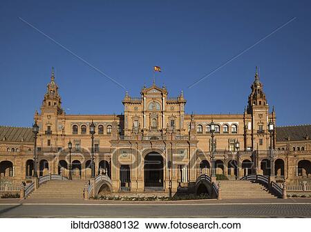 "Plaza de Espana, Seville, Seville province, Andalusia, Spain, Europe" View Large Photo Image Stock Image - "Plaza de Espana, Seville, Seville province, Andalusia, Spain, Europe". Fotosearch