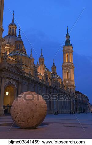 "Plaza del Pilar square, Basilica del Pilar, Zaragoza, Aragon, Spain, Europe" View Large Photo Image Stock Photo - "Plaza del Pilar square, Basilica del Pilar, Zaragoza, Aragon, Spain, Europe". Fotosearch
