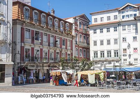 Stock Image - "Plaza do Comercio square, Coimbra, Centro Region, Portugal, Europe". Fotosearch