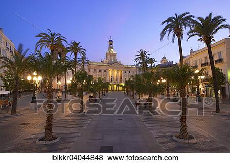 "Plaza San Juan de Dios with the Town Hall, Cadiz, Costa de la Luz, Andalusia, Spain, Europe" View Large Photo Image Stock Photo - "Plaza San Juan de Dios with the Town Hall, Cadiz, Costa de la Luz, Andalusia, Spain, Europe". Fotosearch