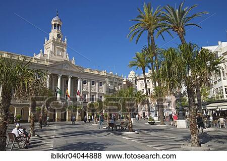 "Plaza San Juan de Dios with the Town Hall, Cadiz, Costa de la Luz, Andalusia, Spain, Europe" View Large Photo Image Stock Photo - "Plaza San Juan de Dios with the Town Hall, Cadiz, Costa de la Luz, Andalusia, Spain, Europe". Fotosearch