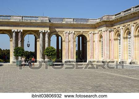 Stock Image - "Pleasure Palace of Grand Trianon in the Park of Versailles, Paris, Ile-de-France, France, Europe". Fotosearch